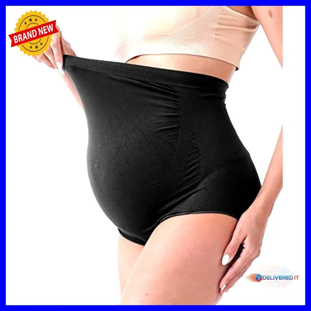 Maternity High Waist Seamless Panties Over Bump 4X-Large Plus Size - Picture 2 of 5
